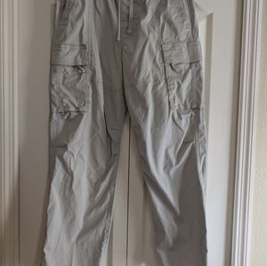 Hollister Men's Light Gray (Pull On) Cargo Pants